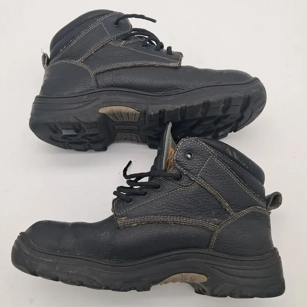 Skechers Steel Toe Boots Men's 10 Slip Resistant Puncture Resistant Work Boots